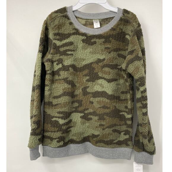 Carter's Kid Boys Camouflage Fleece Sweater NEW Size: 10 - Picture 1 of 9